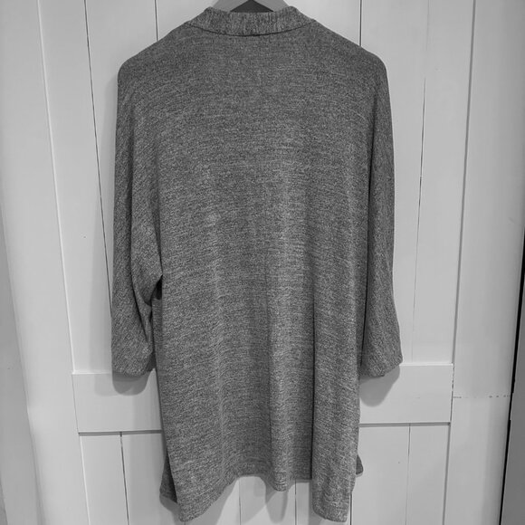 Wilfred Free by Aritzia Open Front Cocoon Cardigan – Gray Heather – Size L - Picture 3 of 3